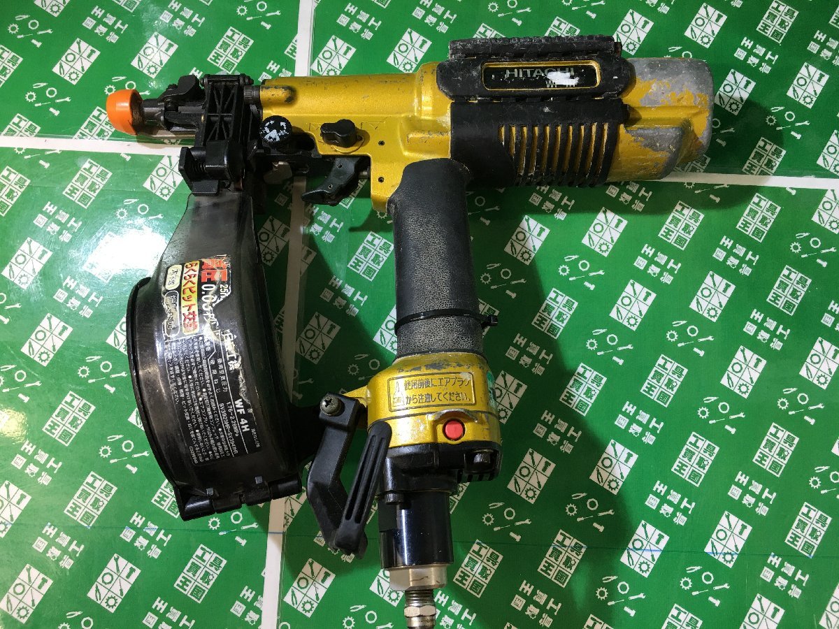 【中古品】★HITACHI　日立工機　WF4H　4mm　高圧ねじ打機　木下地用/鋼製下地用/ITGU2T0H21US