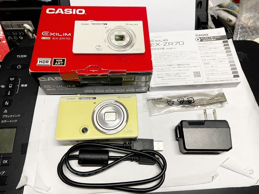 CASIO EXILIM EX -ZR70YW（イエロー）_画像1