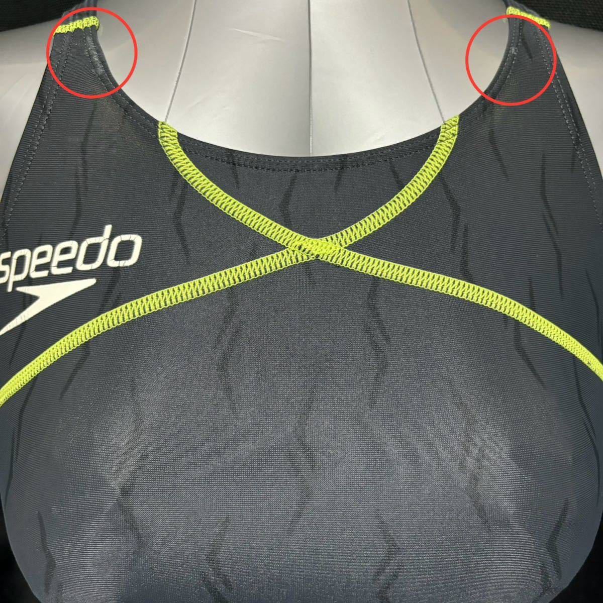 SPEEDO ハイカット 競泳水著 SSサイズ SD40A52F フライングフィッシュ レースカットスーツ スピード GOLDWIN ゴールドウイン_画像4