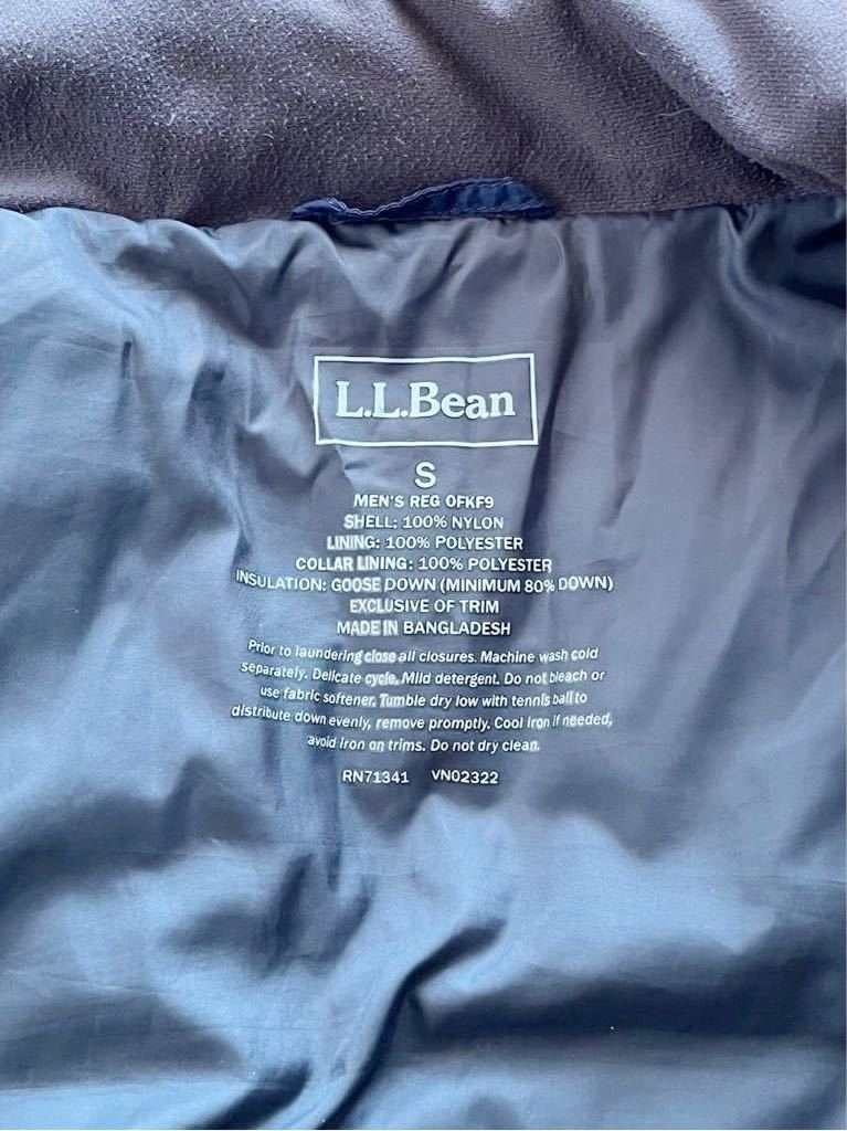 ●●L.L. Bean エルエルビーン ダウンベスト S 紺ネービー●●_画像5