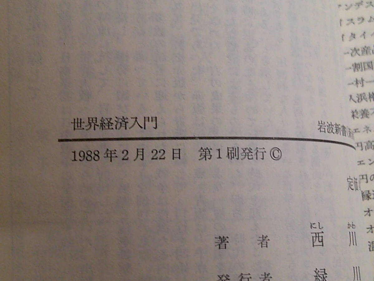 世界経済入門　西川潤　初版　帯付き　岩波新書　岩波書店　う942_画像7