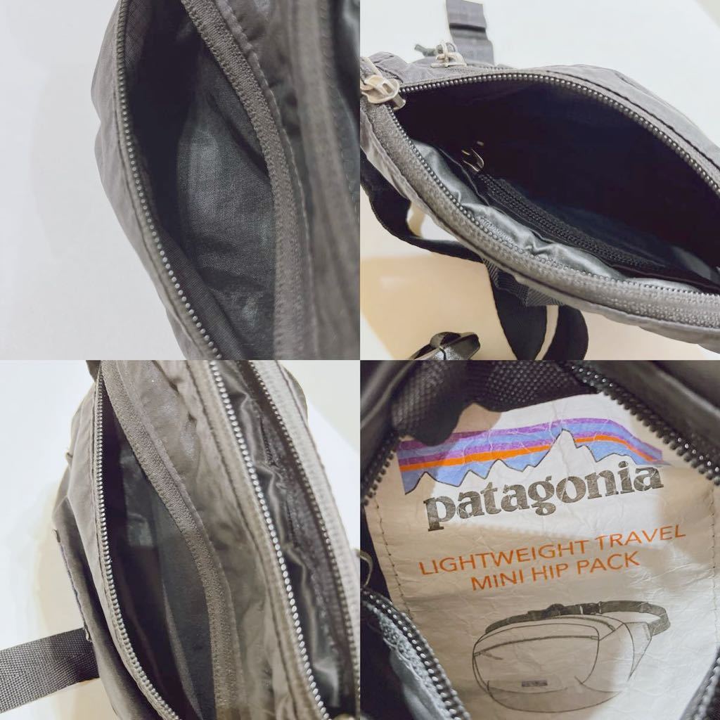 T■patagonia バッグ 2点セット パタゴニア 2way ショルダーバッグ 反射板付 ミニウエストポーチ ボディバッグ ブラック 黒 通勤 通学 鞄_画像9