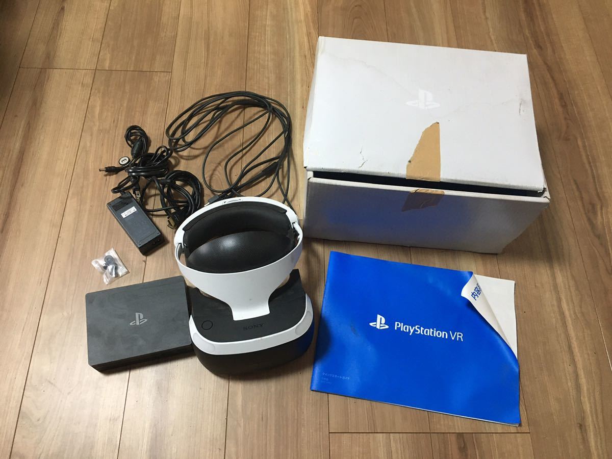 ②ソニー PlayStation VR 本体 ヘッドセット プロセッサーユニット CUH-ZVR2 PS4 プレステ_画像1
