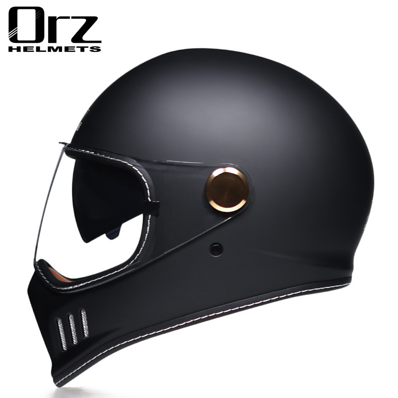 フルフェイスヘルメット 新品　ダブルシールド 内蔵サングラス ビンテージ バイク ジェットヘルメット　ORZ ４色選択可　サイズ：Ｌ_画像2