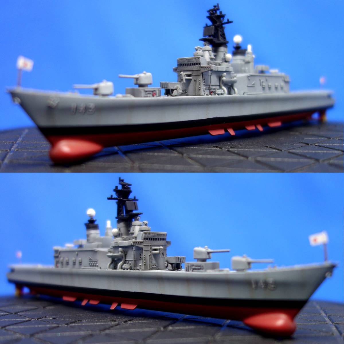 自衛隊モデルコレクション 22号 1/900 海上自衛隊 護衛艦 しらね DDH-143 リペイント完成品 デアゴスティーニ DeAGOSTINI_画像1