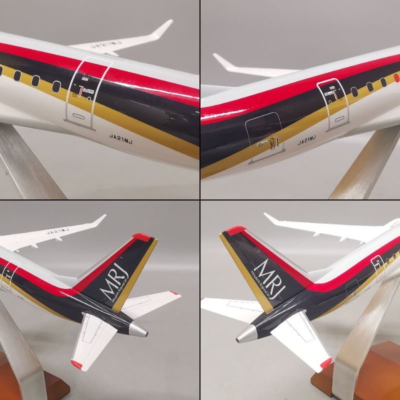 Pacmin パックミン 1/100 三菱リージョナルジェット MRJ90 飛行試験機初号機 JA21MJ 台座付 Z4226_画像6