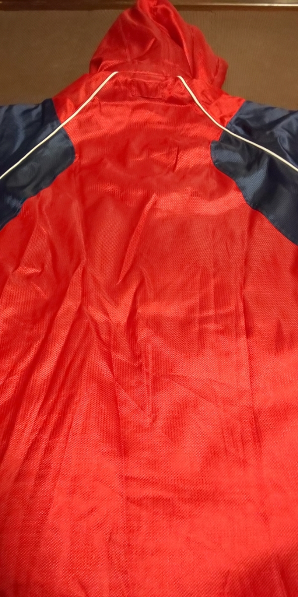  beautiful goods PUMA reverse side boa, red, dark blue, line with logo bench coat size 140~150