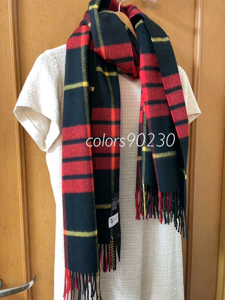 廃盤デザイン オーロラ別注 極美品 ジョンストンズ カシミア 廃盤デザイン オーロラ別注 極美品 ジョンストンズ カシミア