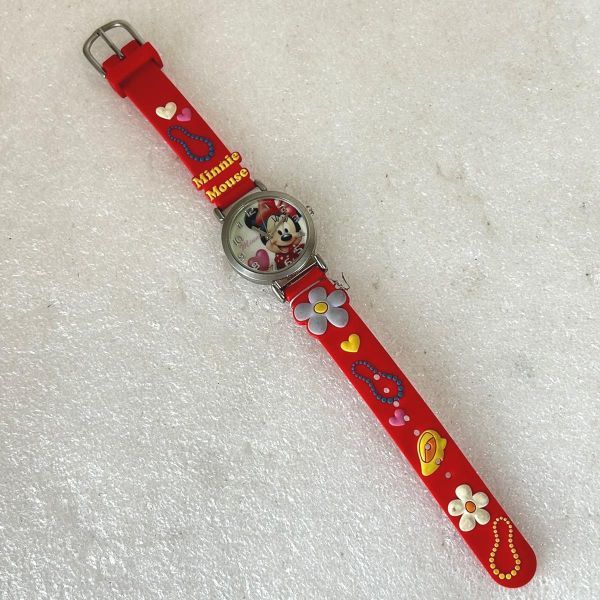 J-AXIS ミニーマウス クォーツ腕時計 ※現状品【M1110】_画像2