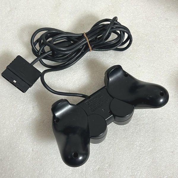 PS2 コントローラー 純正 黒 ブラック ディアルショック2 DUALSHOCK2 SCPH-10010②【M1128】_画像2