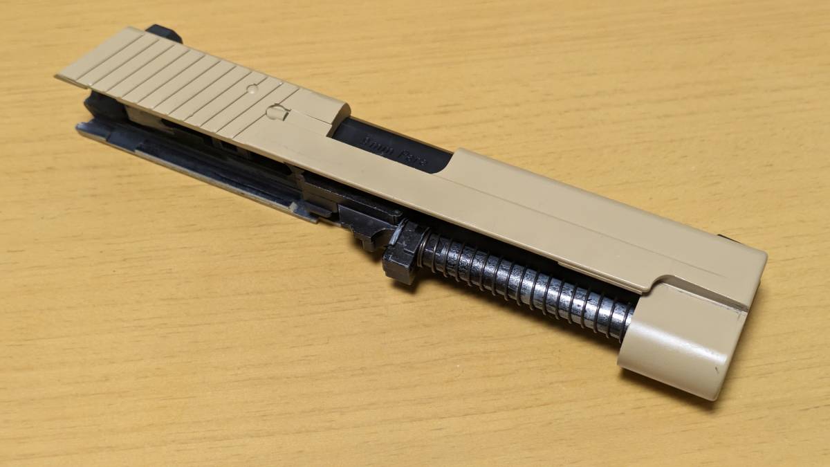 東京マルイ GBB P226R 純正スライドパーツ一式 TAN塗装 動作未確認　ガスブロ シグ SIG E2_画像6