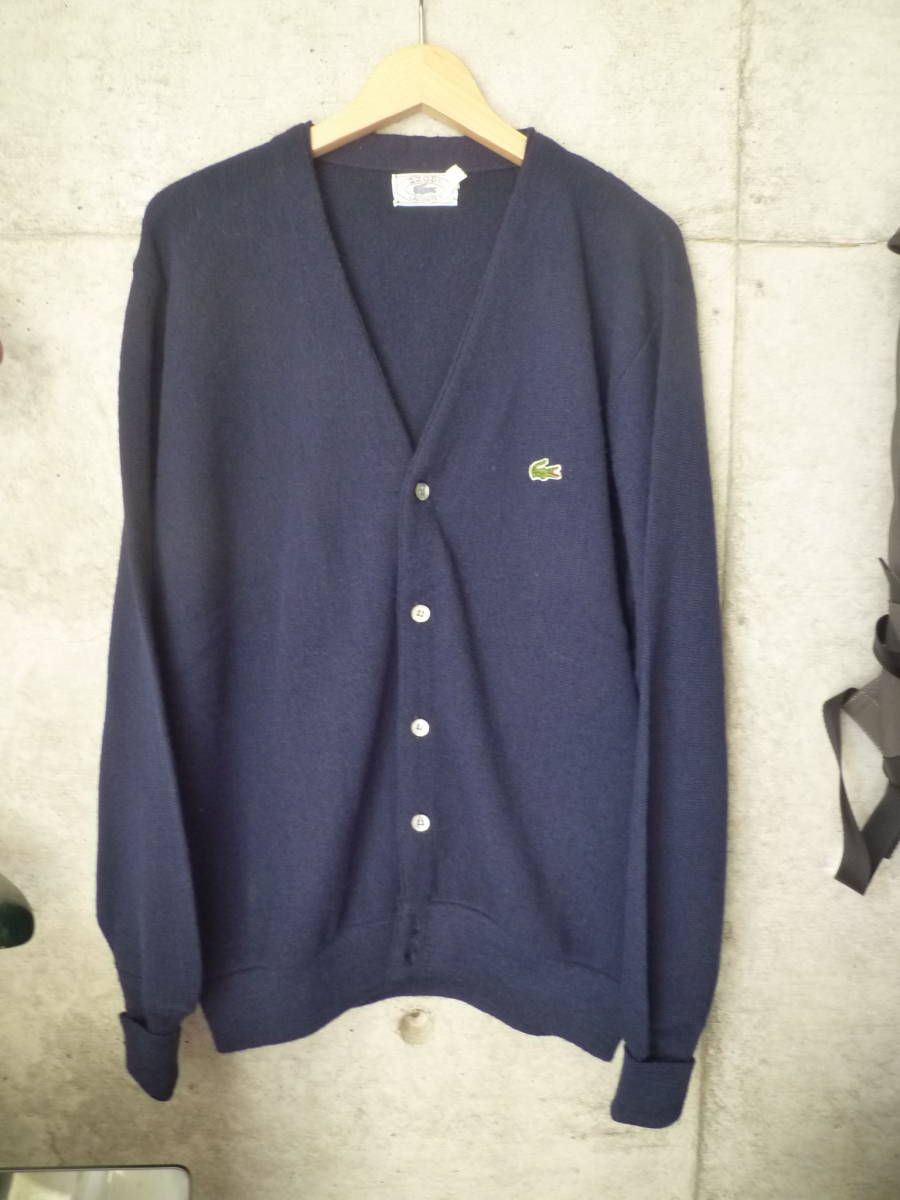 大切な LACOSTE ラコステ IZOD 【美品】70s～80s アクリルカーディガン