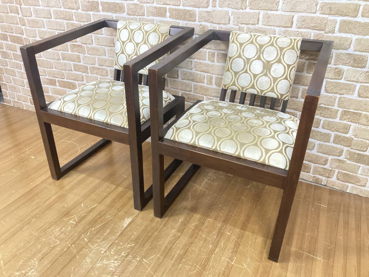 * antique style * 2 legs set summarize chair Vintage chair 1 seater . one seater . sofa Esthe beauty . store furniture cheap super-discount reception Osaka 