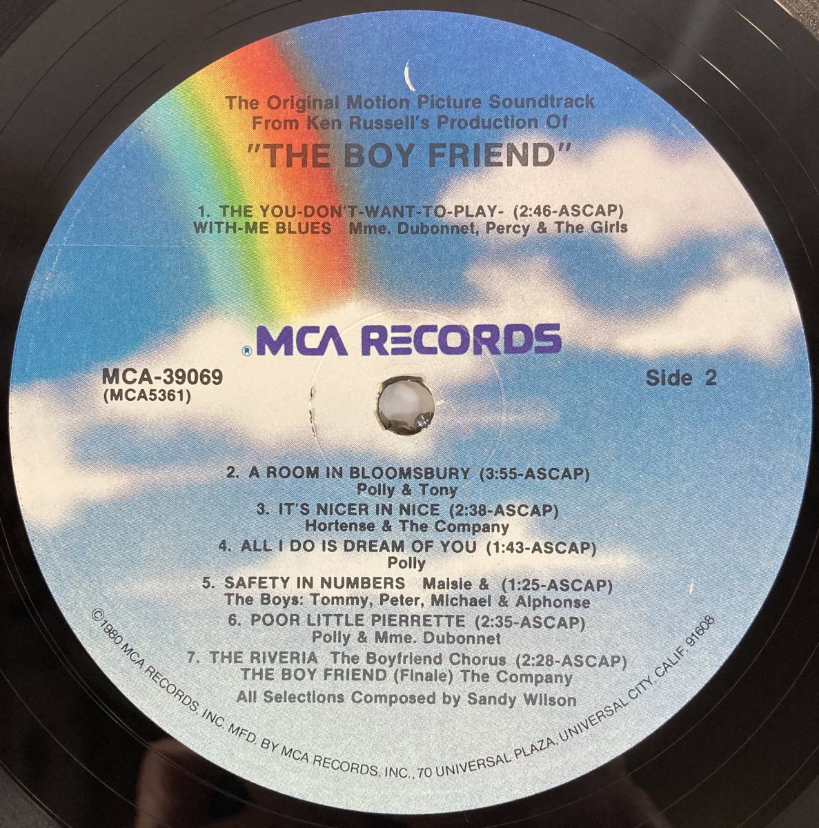  The Boy Friend (1971) Peter * Max well * Davis, Peter * зеленый * well vo:tsuigi- рис запись LP MCA MCA-39069 Cutout