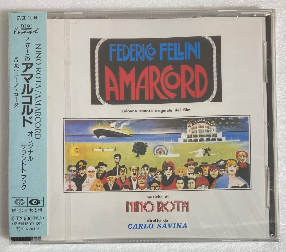 フェリーニのアマルコルド (1974) ニーノ・ロータ 監督：フェデリコ・フェリーニ 国内盤CD Collections CVCD-1004 未開封 帯付きの画像1