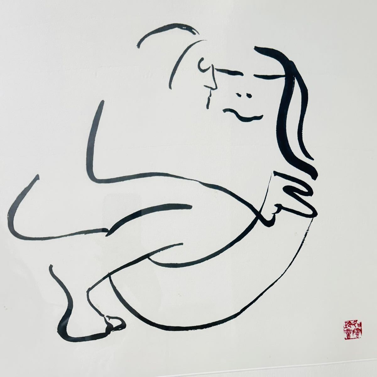 【KF0711】リトグラフ ジョン・レノン 如雲玲音 No.88/3000 ビートルズ 絵画 版画 美術 _画像2