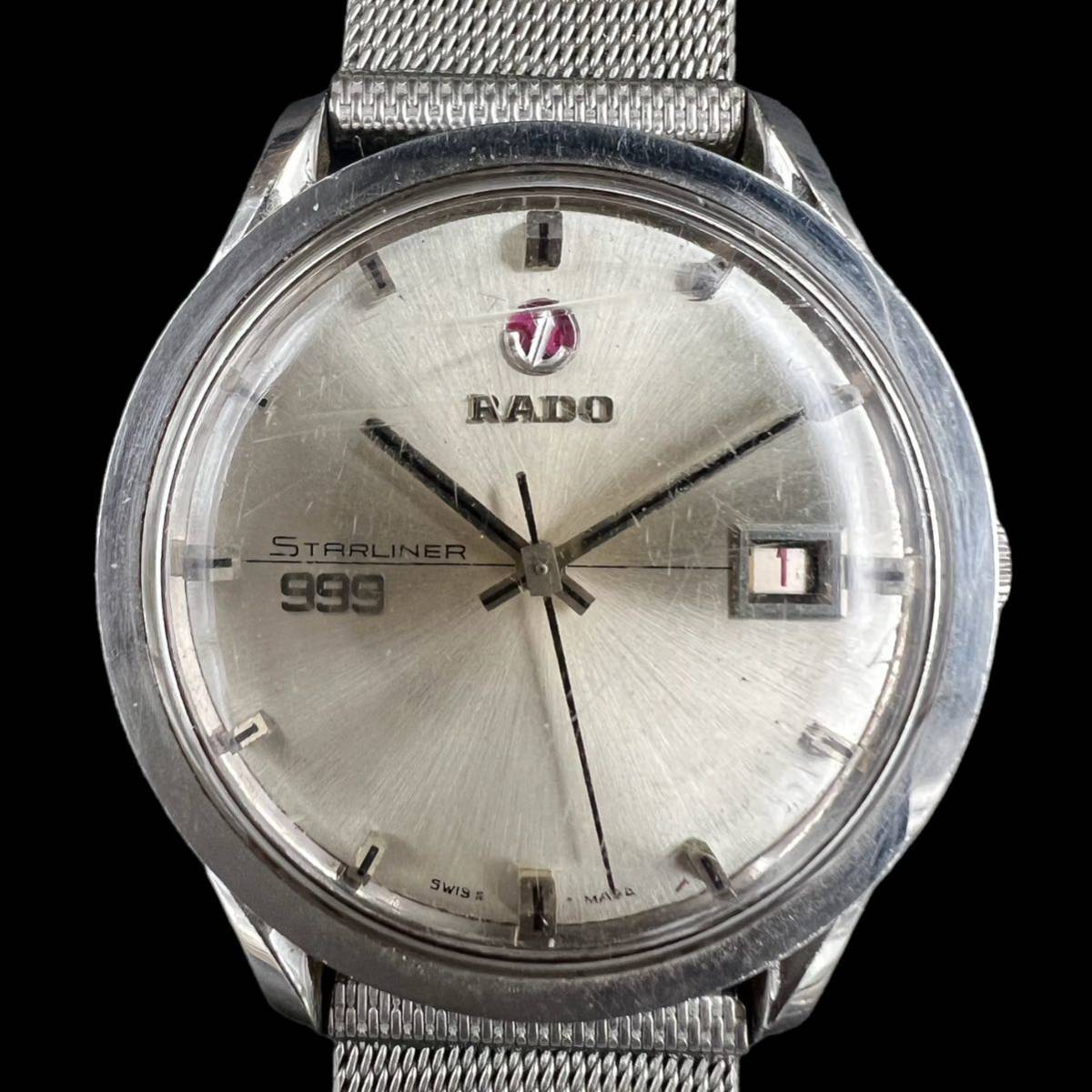 【KF0726】RADO STARLINER 999 ラドー スターライナー 腕時計 自動巻き デイト メンズ腕時計_画像1