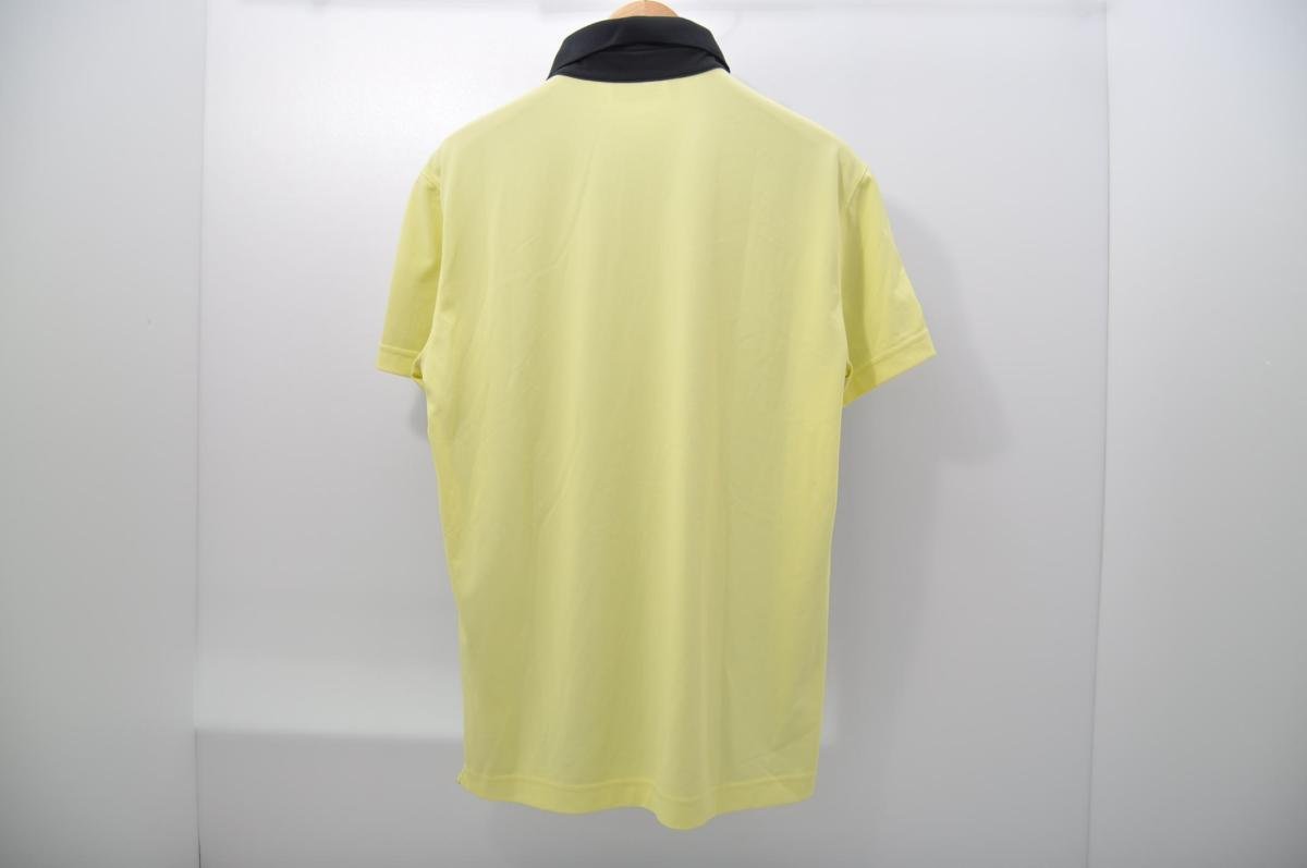 coco*J. Lindberg * polo-shirt with short sleeves * black × yellow color * black × yellow *M*USED* cat pohs shipping possible *80351
