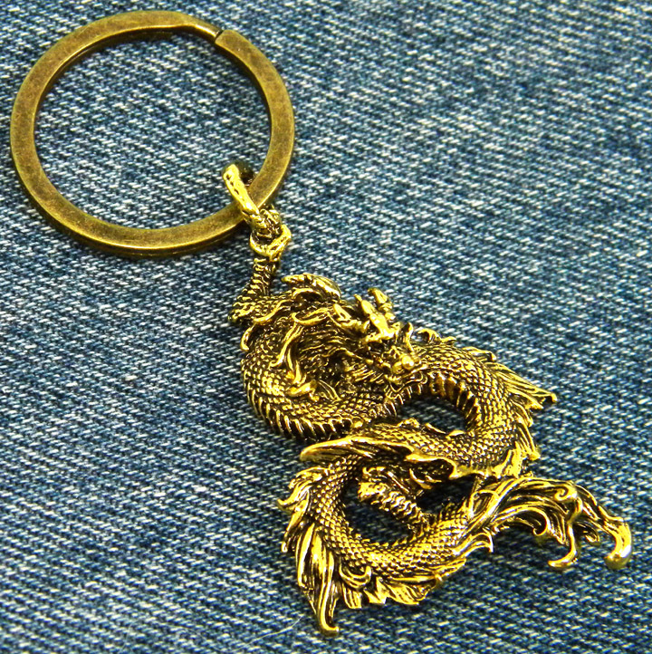 * Dragon dragon dragon dragon god . dragon .. amulet . except . accessory pendant key holder / G * free shipping *