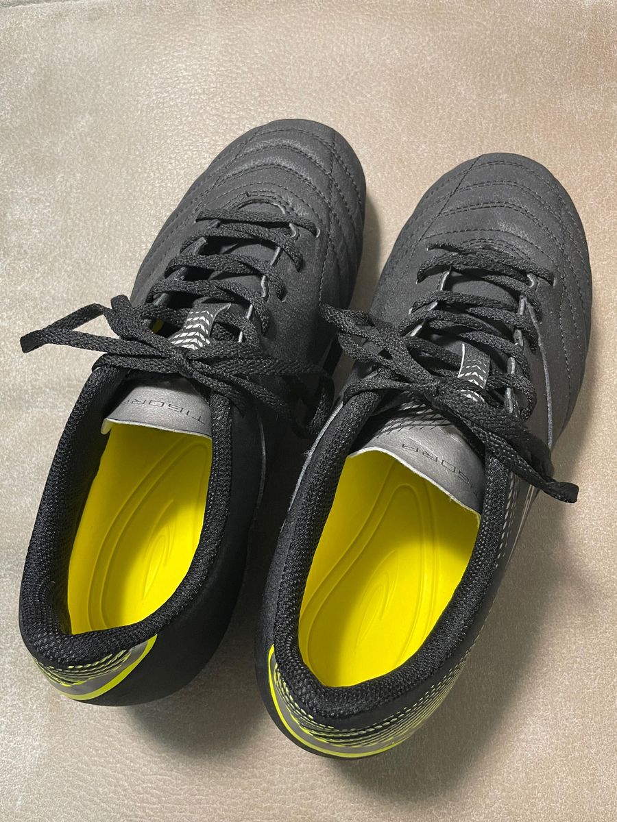 サッカー シューズ スパイク  靴 24.5cm 黒