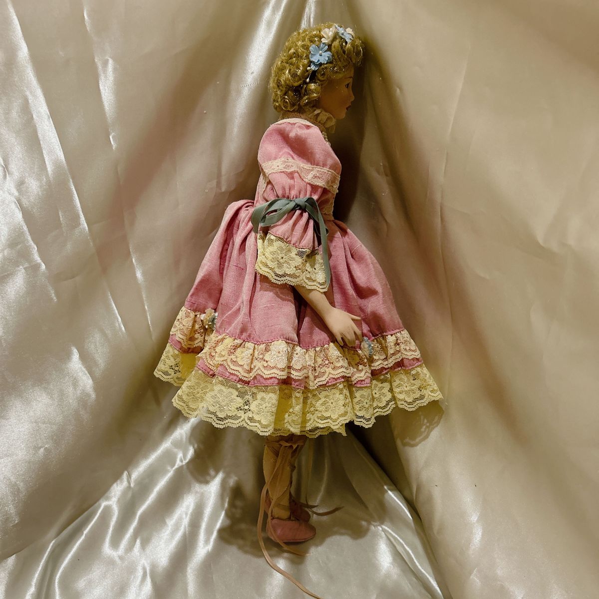 アンティーク ビスクドール  フランス  ビンテージ  可愛い  蚤の市 陶器人形 人形 女の子