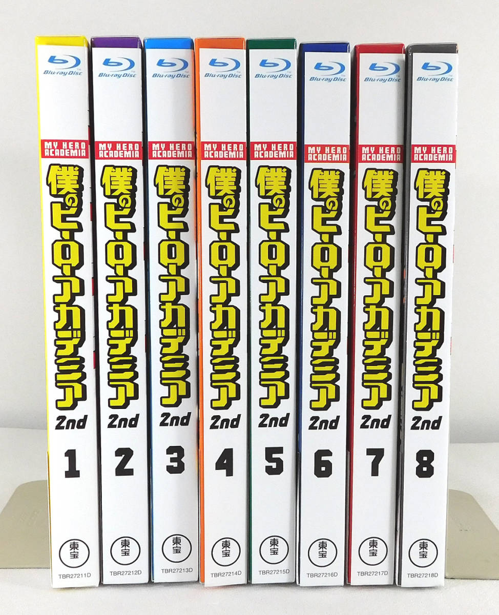 【即決】Blu-ray+CD「僕のヒーローアカデミア 2nd 初回生産限定版 全8巻セット」2期 堀越耕平 ジャンプ ヒロアカ_画像2