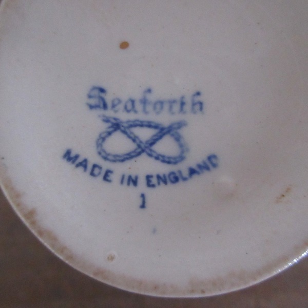 イギリス製 Wood & Son シュガーボウル 砂糖入れ ブルーアンドホワイト 1891～1907年 アンティーク 英国 tableware 1197sc_画像8