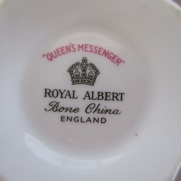 英国製 ロイヤルアルバート カップアンドソーサー Royal Albert Queens Messenger 1960年代 tableware 1247sc_画像8