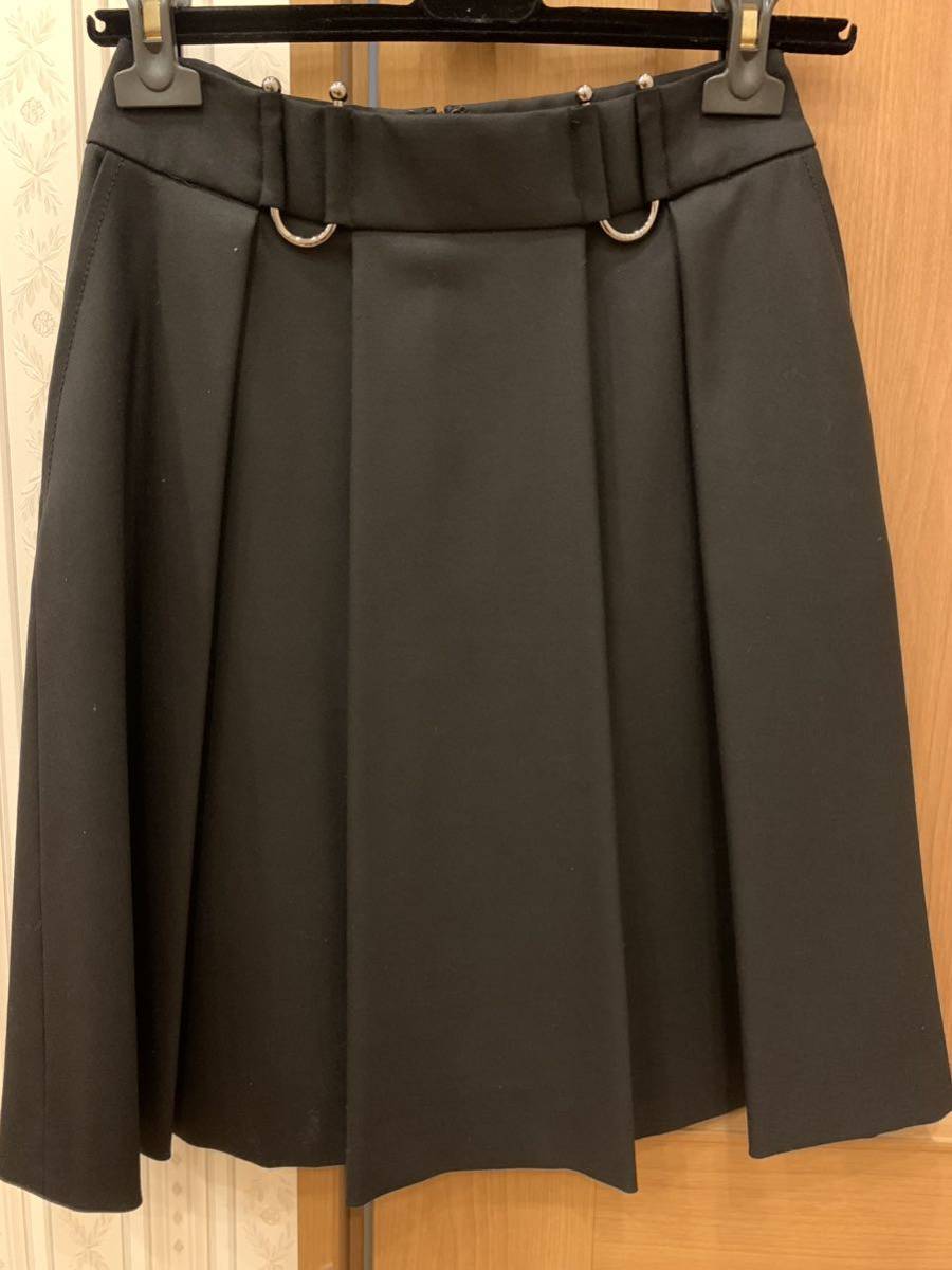セリーヌ スカート 美品 黒 サイズ34 正規店購入 プリーツ の画像4