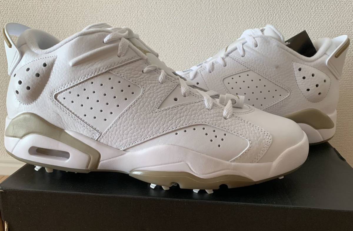 定価31,460円 NIKE JORDAN RETRO 6 GOLF US12 30cm ナイキ ジョーダン レトロ ゴルフシューズ ホワイト NOCTA_画像2