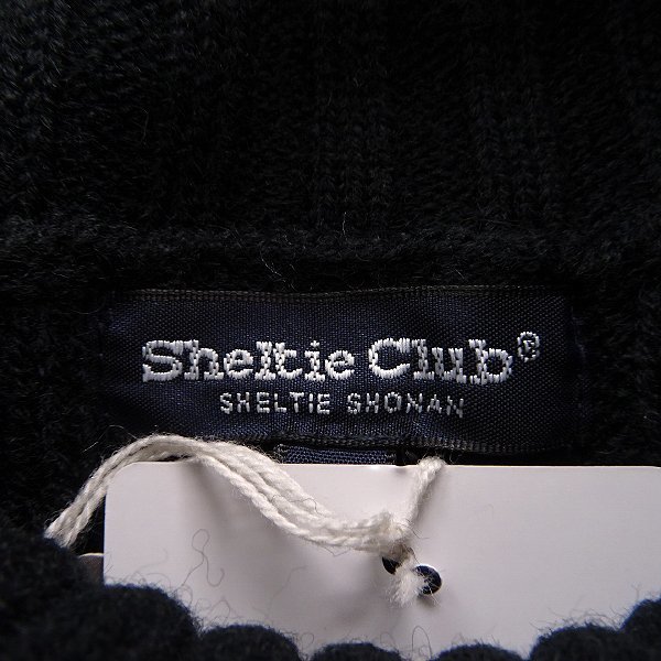 新品 Sheltie Club シェルティークラブ ウォッシャブル タートルネック ニット L 黒 【SH424091_99】 秋冬 メンズ セーター ウール_画像9