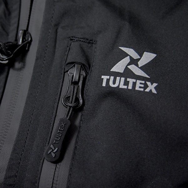 新品 タルテックス 防水防風 ウェザークロス セットアップ スーツ LL 黒 【2-3133_10】 TULTEX メンズ ブルゾン パンツ 透湿 リフレクター_画像10