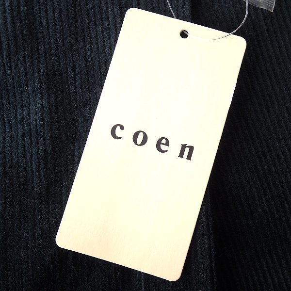 新品 UNITED ARROWS コーエン コーデュロイ ストレッチ イージーパンツ M 濃紺 【P32393】 coen 秋冬 メンズ 1タック テーパード_画像8