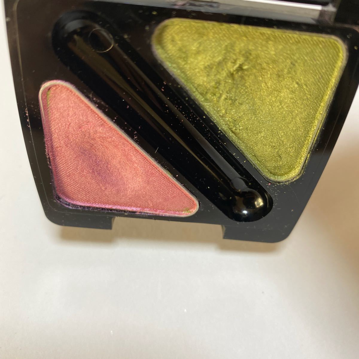  Mary Quant eyeshadow 2 color Palette green pink 