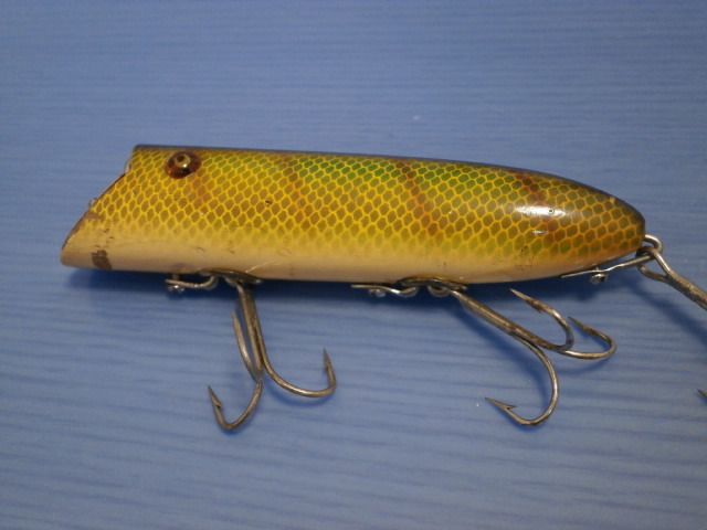 ☆73, 希少　バザー　Lリグ　BASSER　WOOD　ウッド　１００年ぐらい前のルアーだと思います　へドン heddon　HEDDON　old オールド　☆_画像3