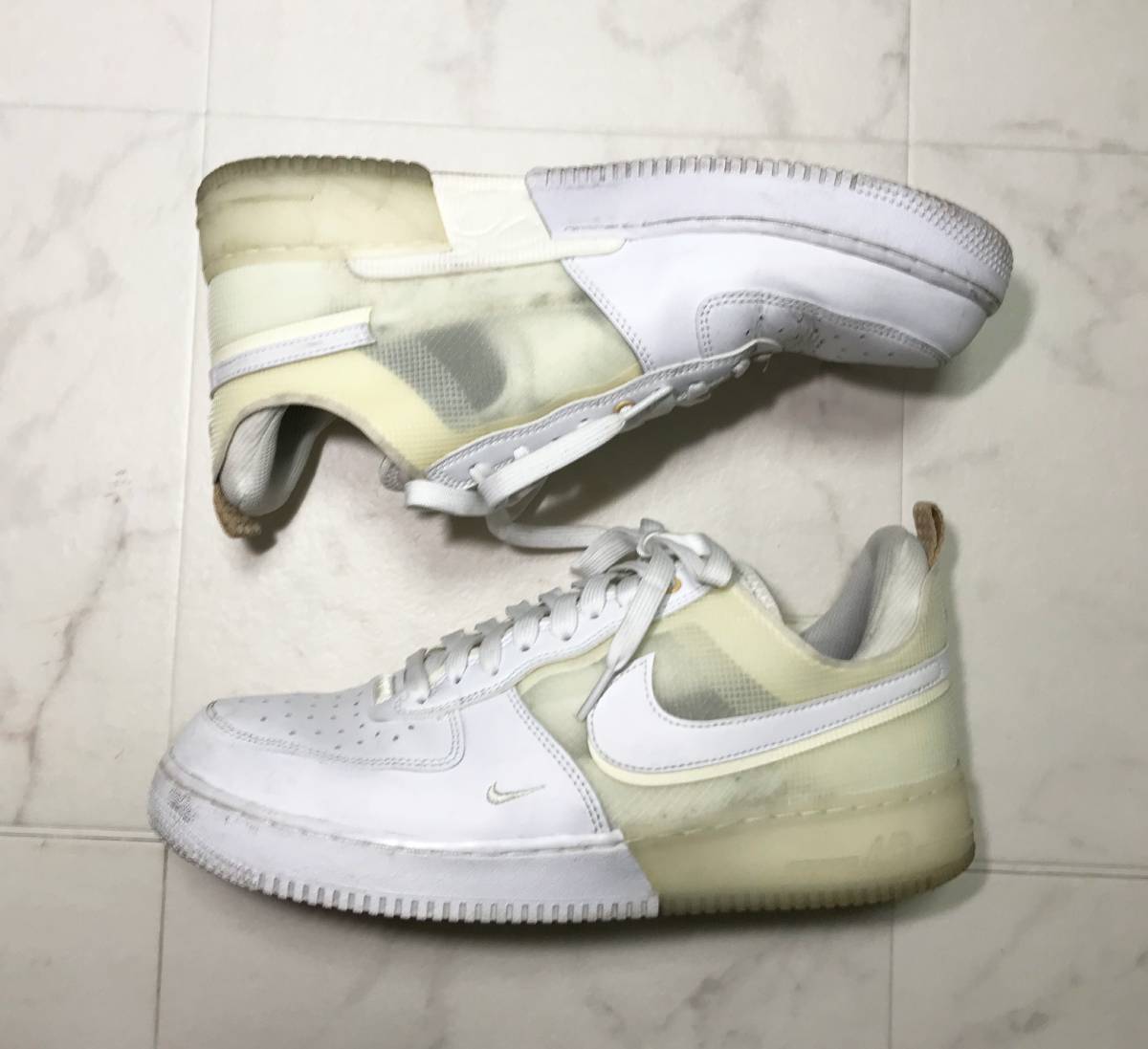 NIKE ナイキ Air Force 1 エアフォース 1 Low リアクト React Split スプリット Coconut Milk ココナッツ ミルク DH7615-100 29cm_画像1