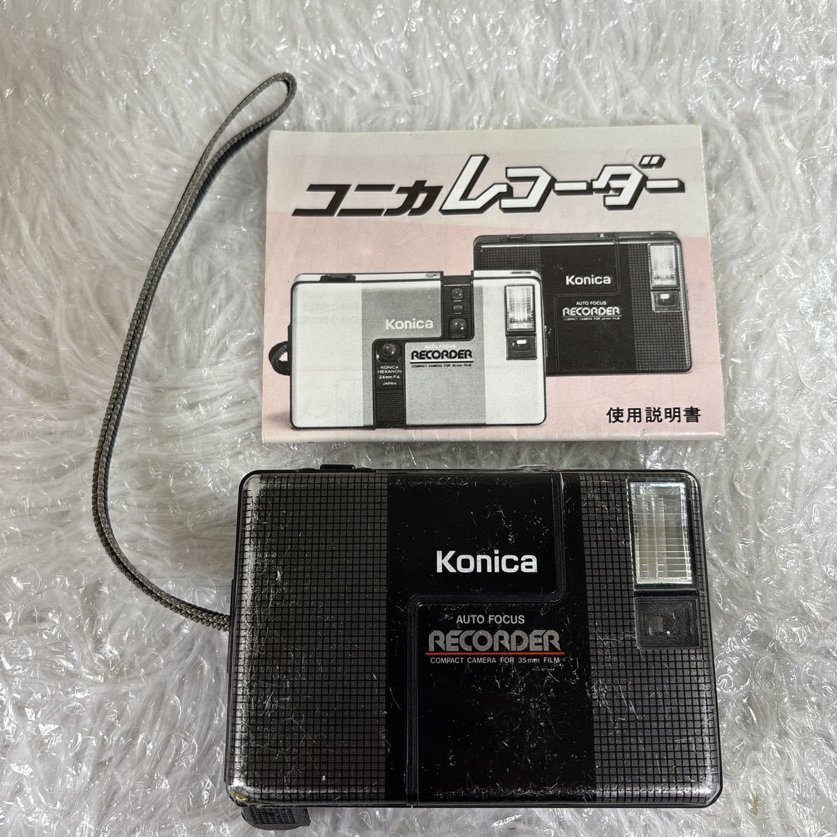 【039-019】Konica Auto FOCUS RECORDER COMPACT CAMERA FOR 35mm FILM フィルム　カメラ　1スタ_画像1