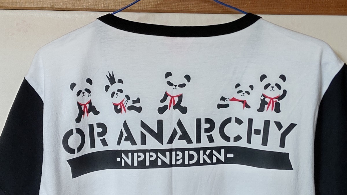 【古着美品】BUCK-TICK『或いはアナーキー -NPPNBDKN-』Tシャツ パンダ サイズL 2014年 ツアーグッズ 日本武道館 櫻井敦司 1度だけ着用_画像2