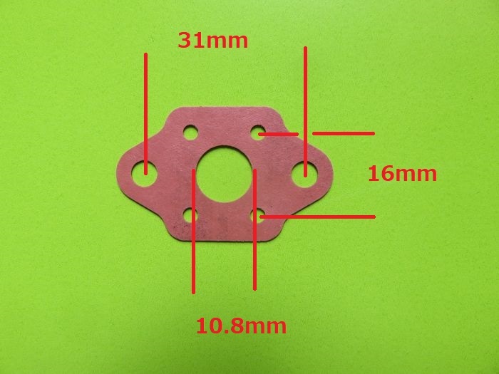 ワルボロ WYJ WYK WYL WYC インテークガスケット　互換製品　パッキン 草刈機　刈払機　walbro　部品　　(ボア径　10.8ｍｍ)_画像2