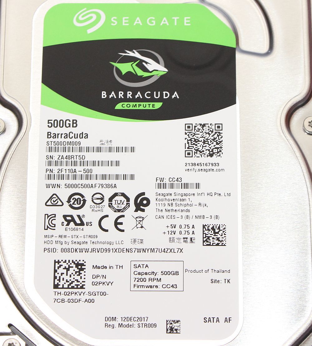 Seagate Barracuda ST500DM009 500GB/7200rpm/SATA600_画像3