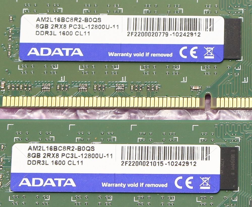 PC3L-12800U(DDR3-1600)-8GB×2枚★合計16GB/ADATA_画像2