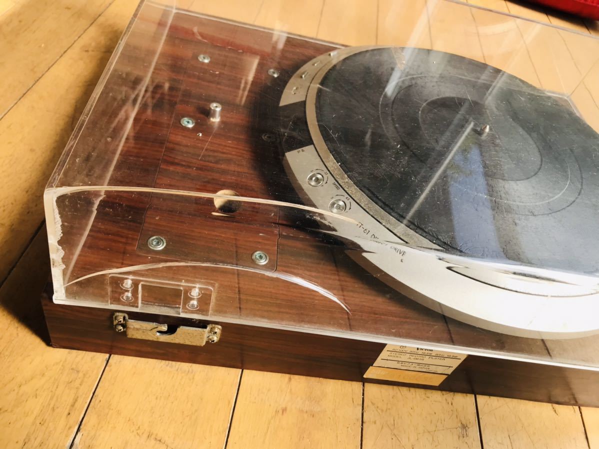 VICTOR JL-B61R STEREO RECORD PLAYER TT-61 DIRECT DRIVE ビクター ターンテーブル レコードプレーヤー ジャンク_画像3