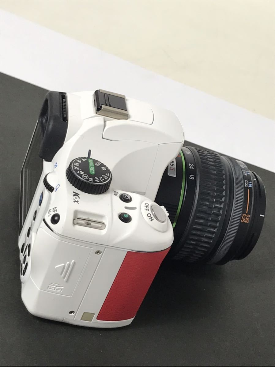 PENTAX K-x ペンタックス デジタル一眼レフカメラ デジカメ ダブルレンズ 単三電池駆動 動作品_画像5