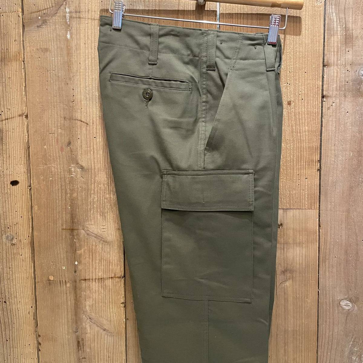 【W32 L32】デッドストック ドイツ軍 ミリタリー カーゴ パンツ ビンテージ アメリカ古着 00s 90s 黒_画像8