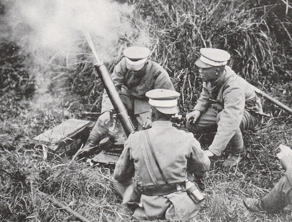 ☆◎ 陸軍特別大演習 ◎【曲射砲隊の猛撃】◇戦前絵葉書◇帝国陸軍◇美品◇_画像3