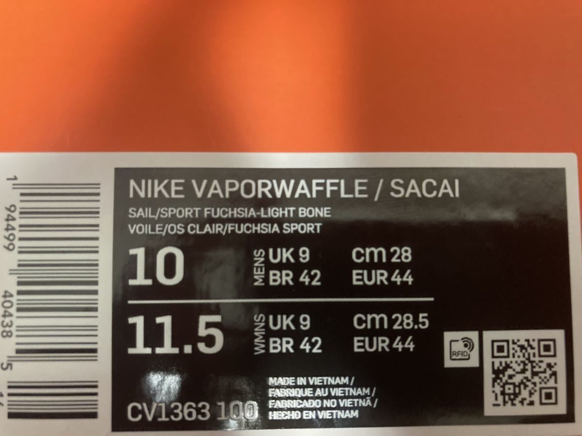 NIKE SACAI Vaporwaffle 28.0cm ナイキ サカイ ヴェイパーワッフル_画像7