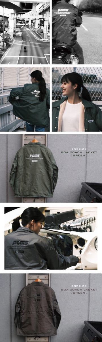 美品！PAMS BOA COACH JACKET　パムス ボア コーチジャケット L　裏起毛 プラスアルファー　カワサキZ1 Z2 Z1R Z1000J KZ1000Mk2 バイク_画像10