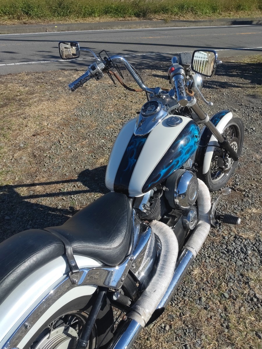 ★即決落札特典あり★車検2年付とりたて★実動良好☆ドラッグスター４００cc.カスタム多数！スラッシュマフラー★ゴーストフレアペイント☆_画像6