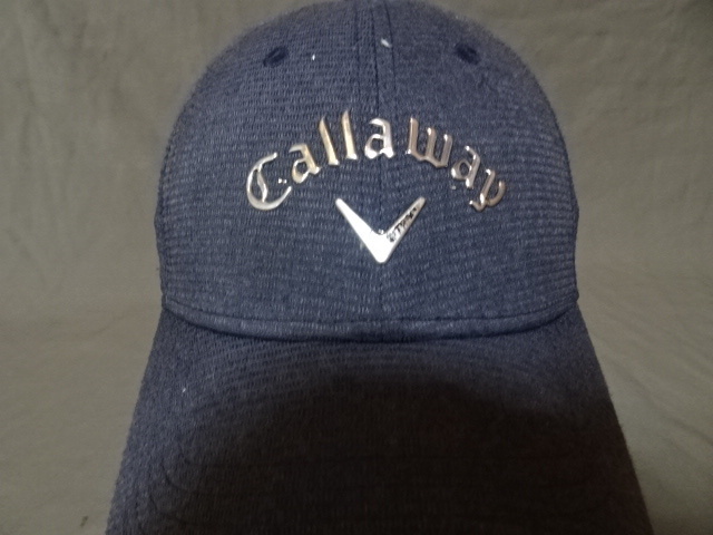 ◆ 激レア USA購入 人気ゴルフブランド キャロウェイ 【Callaway】 ロゴマーク付 キャップ ダークグレー 中古品 ◆ _画像1