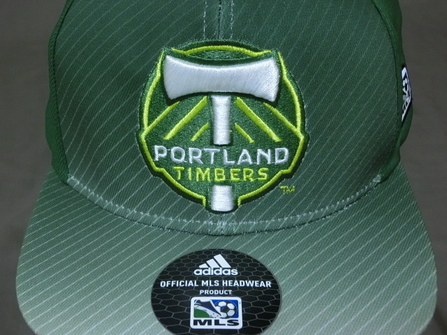 激レア USA購入 アディダス製 MLS メジャーリーグサッカー ポートランド ティンバーズ 【PORTLAND TIMBERS】ロゴ刺繍入りCAP 中古良品